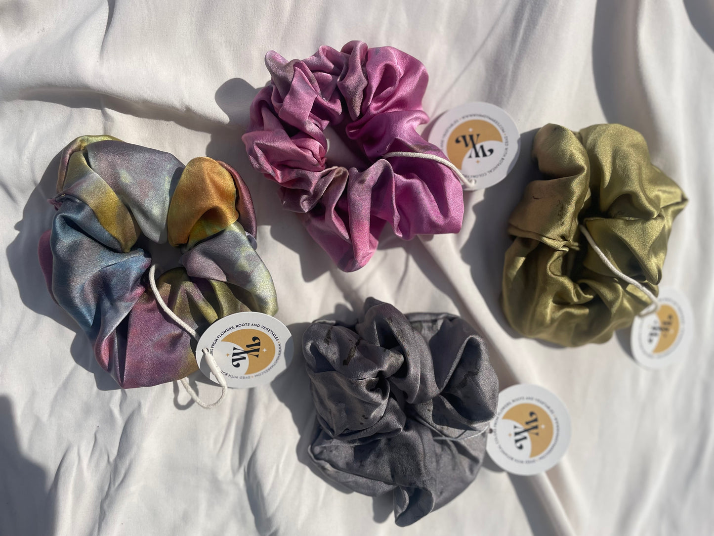 Plant Dyed Silk Scrunchie