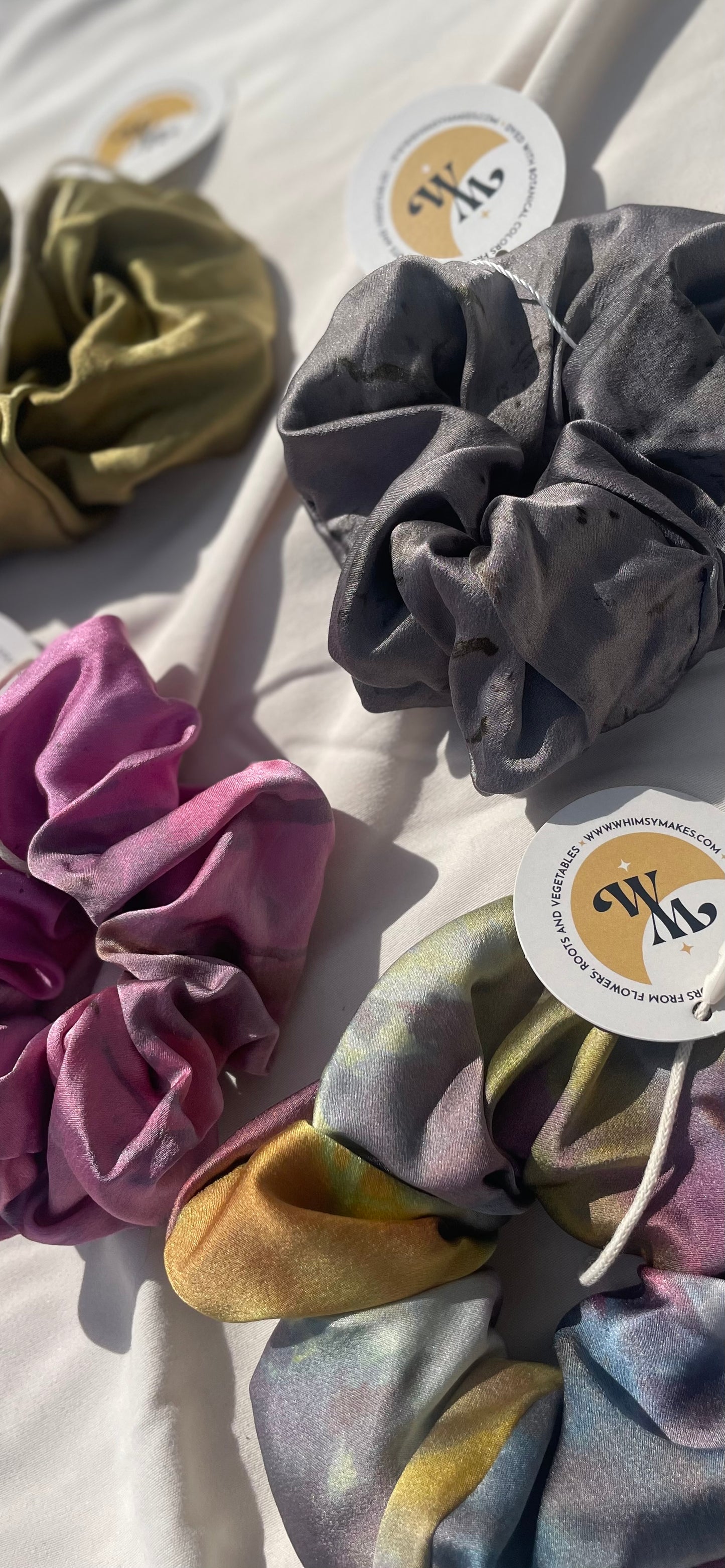 Plant Dyed Silk Scrunchie