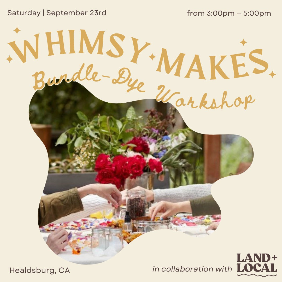 Bundle Dye Workshop 9/23 Healdsburg