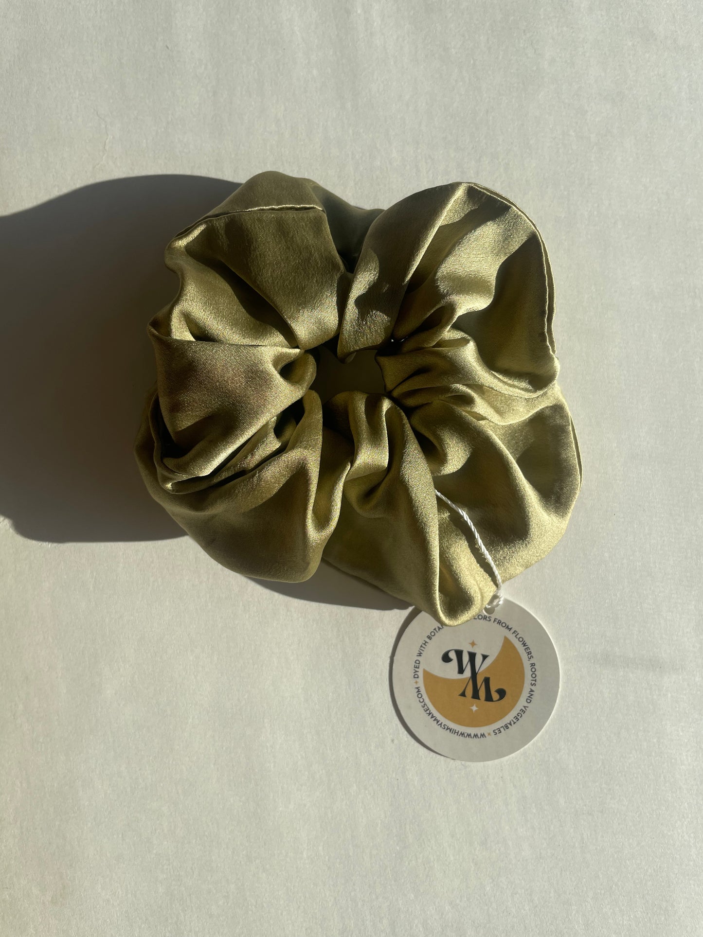 Plant Dyed Silk Scrunchie