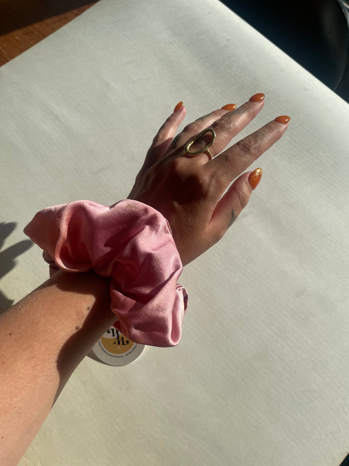 Plant Dyed Silk Scrunchie
