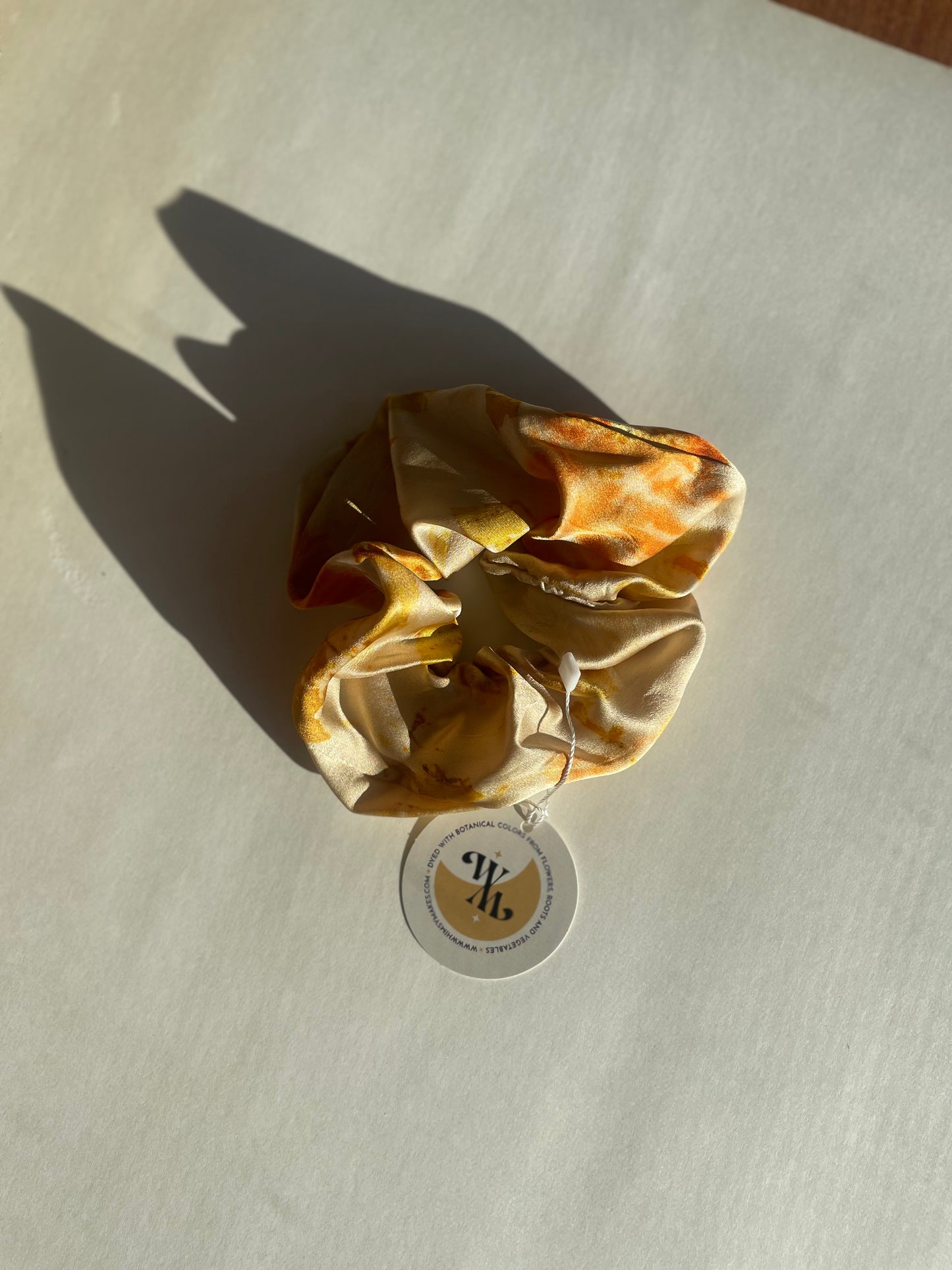 Plant Dyed Silk Scrunchie