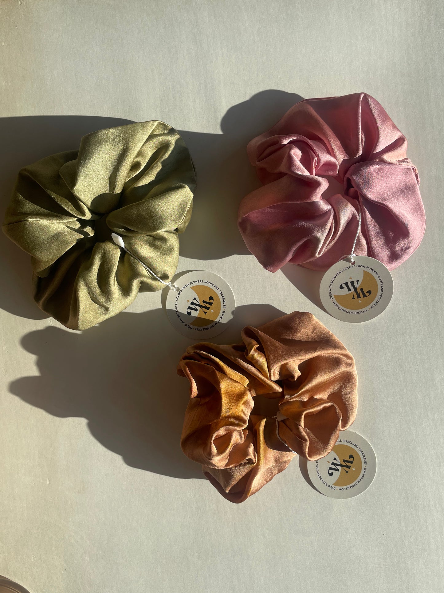 Plant Dyed Silk Scrunchie