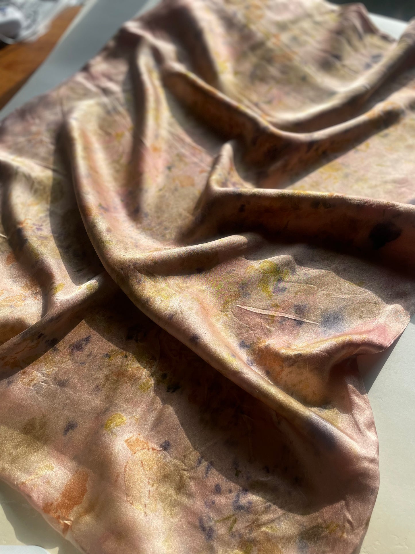 Silk Pillowcase Camellia and Petals *Made to order