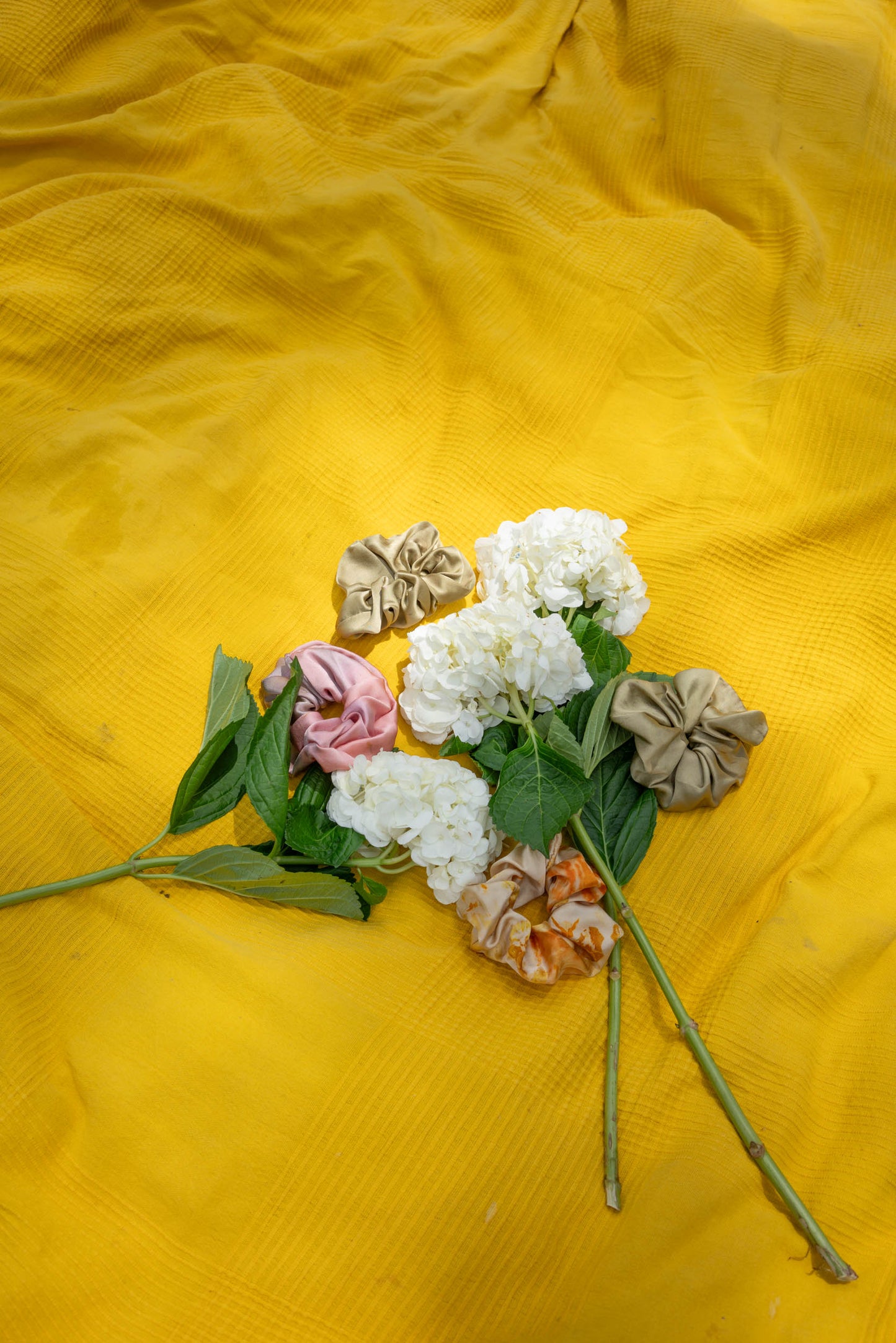 Plant Dyed Silk Scrunchie