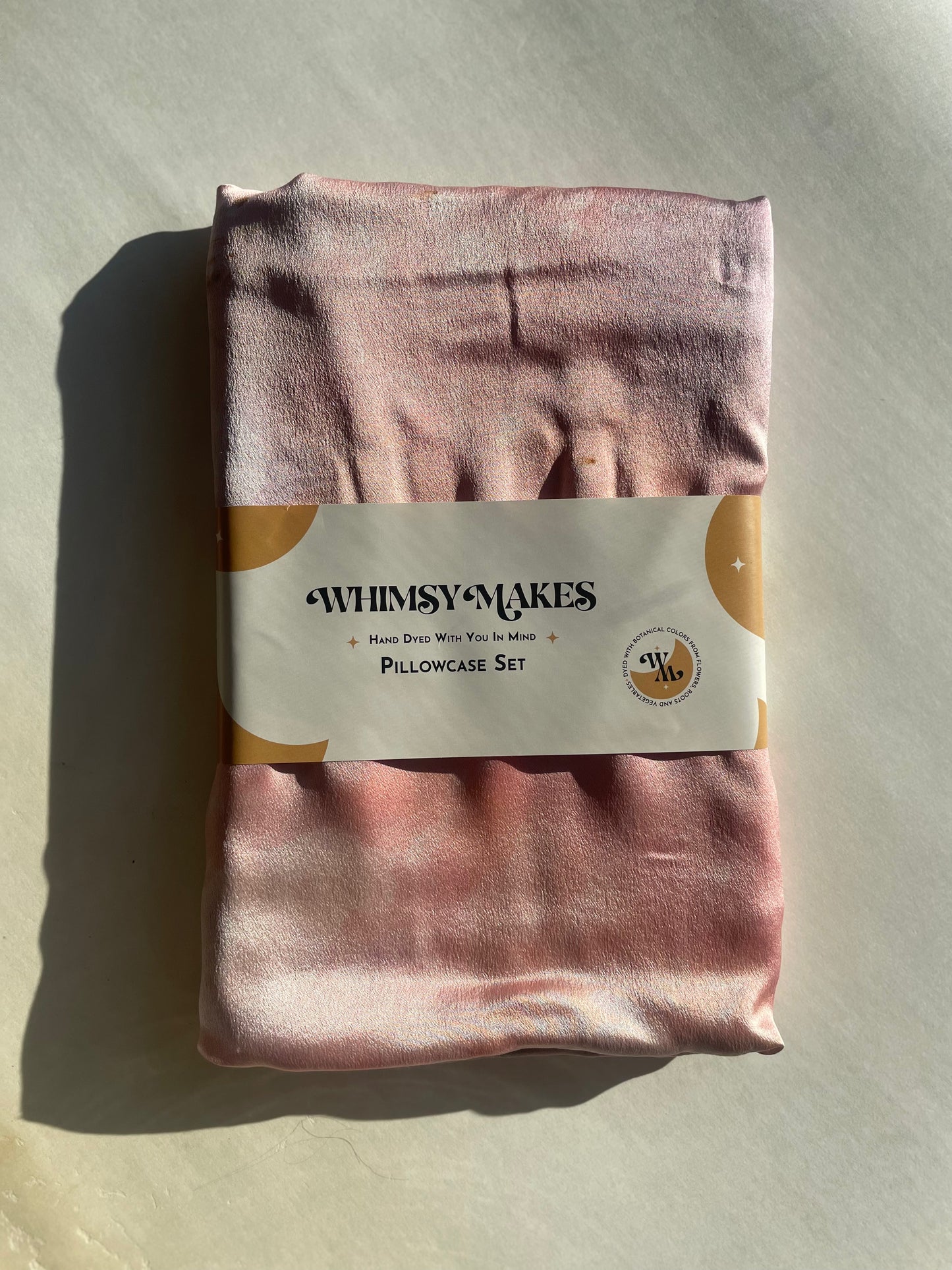 Silk Pillowcase Set Watercolor Madder Root