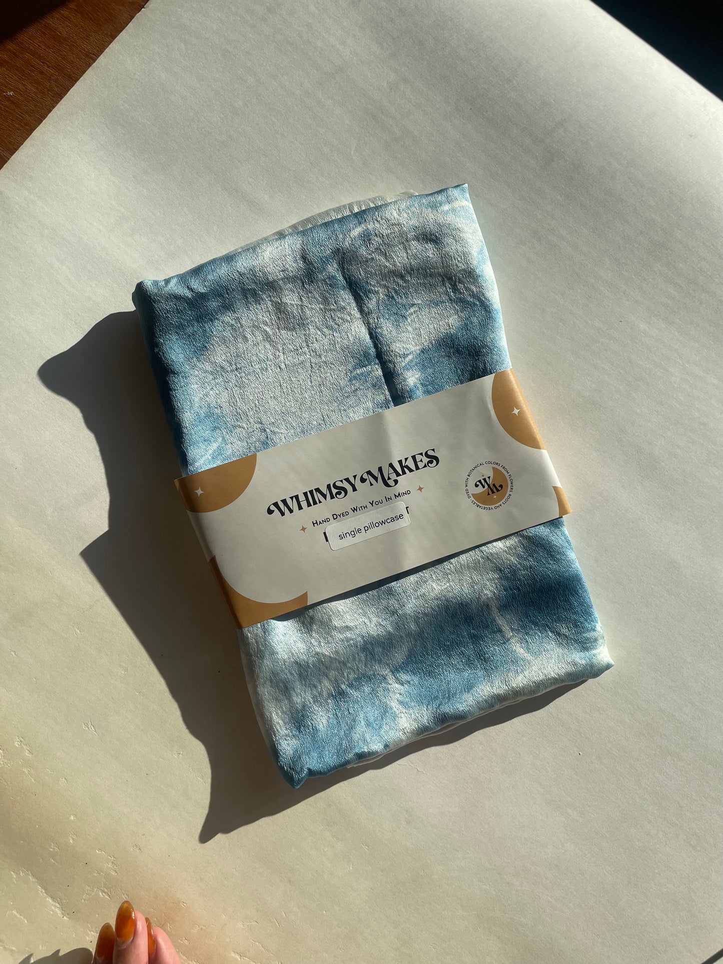 Silk Pillowcase Indigo Sky * Made to Order*