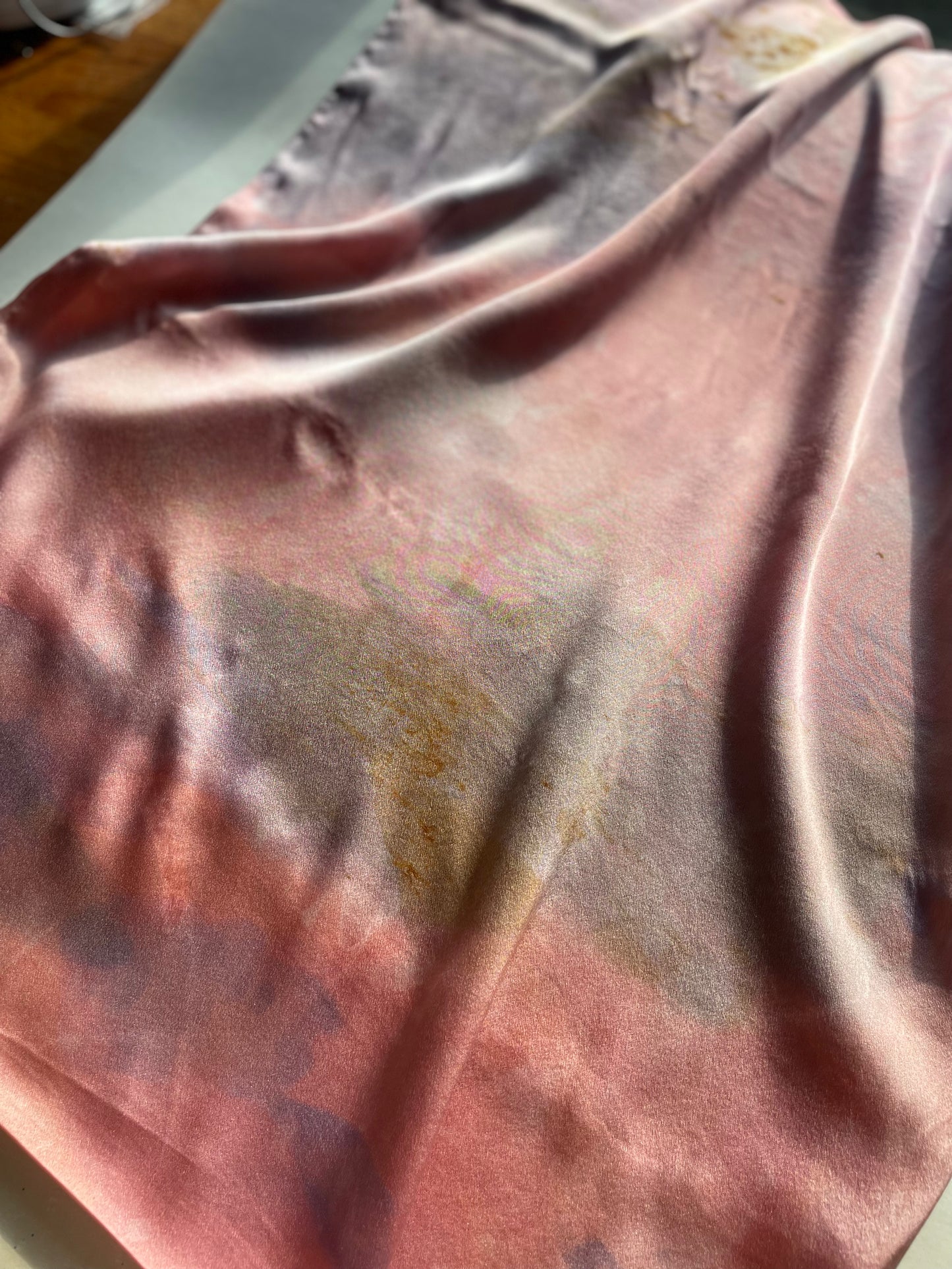 Silk Pillowcase Set Watercolor Madder Root