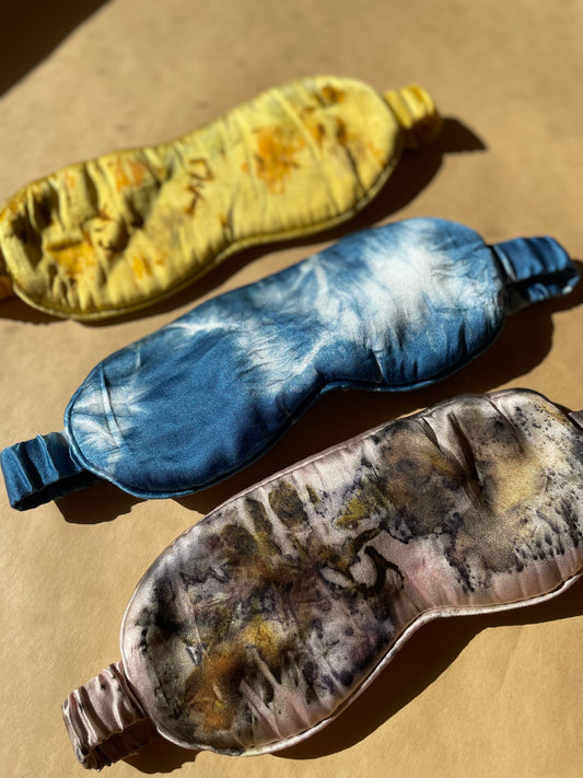 Plant Dyed Silk Eye Mask