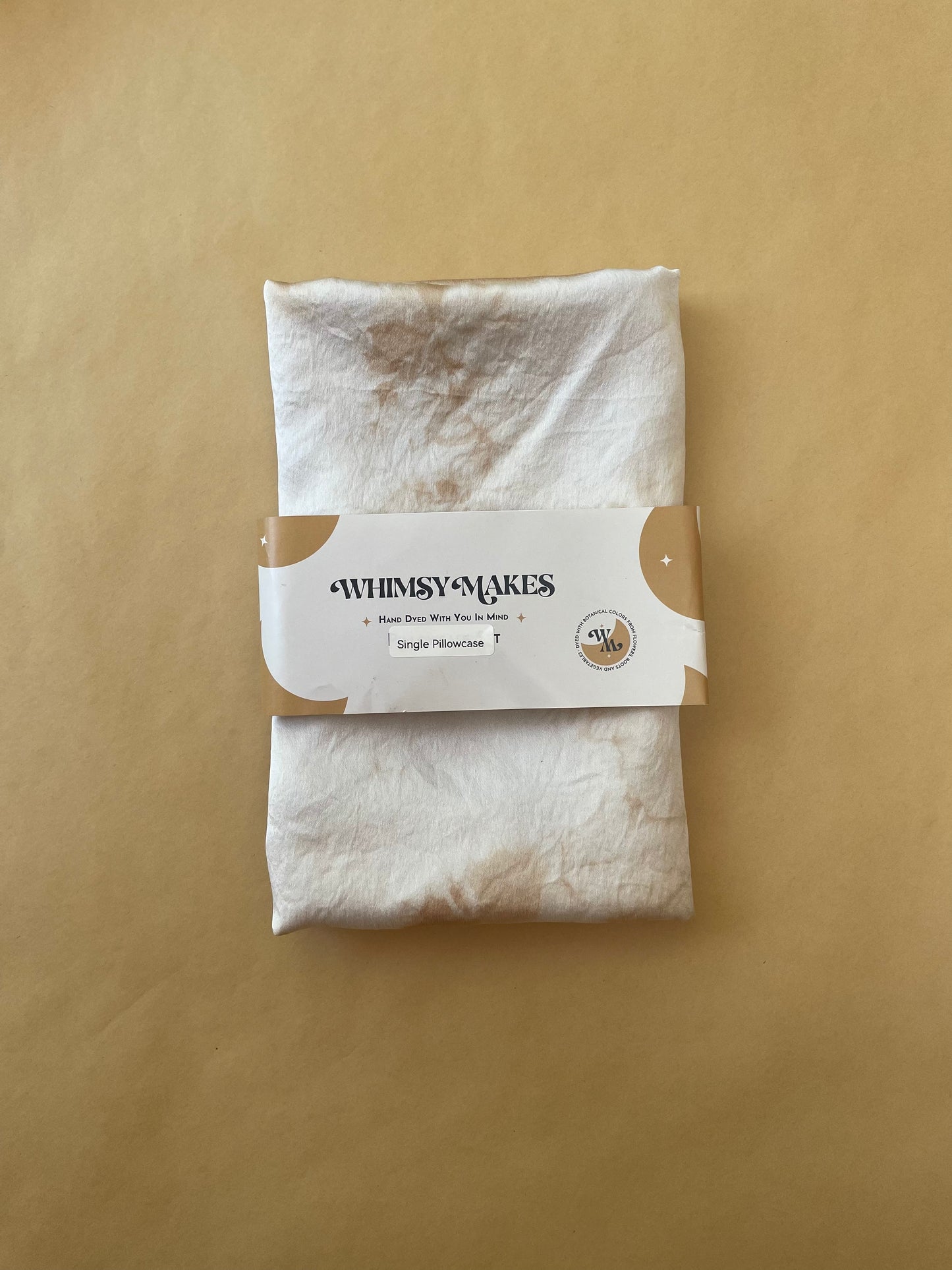 Silk Pillowcase Black Walnut Marble