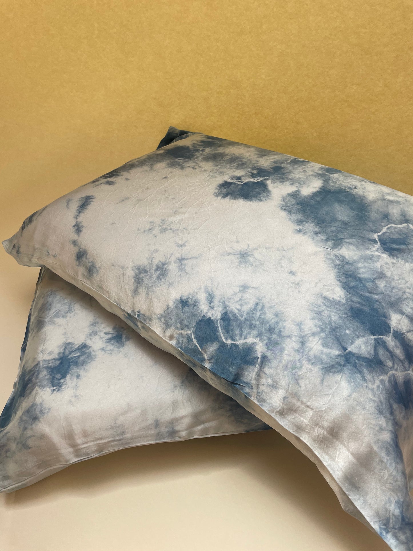 Silk Pillowcase Indigo Sky * Made to Order*