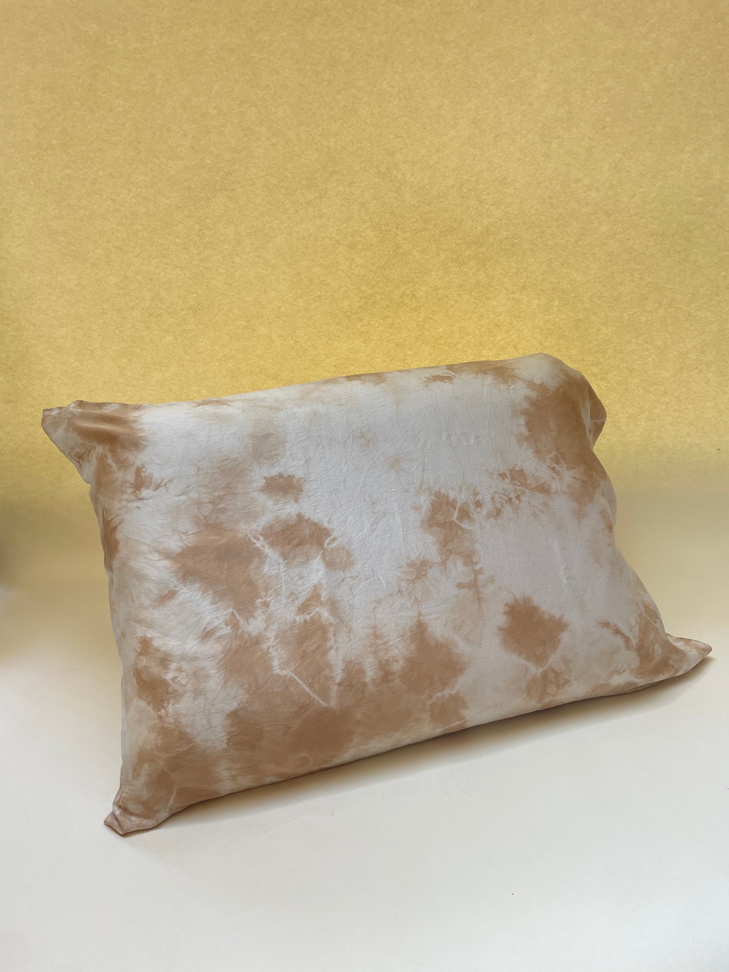 Silk Pillowcase Set Black Walnut Marble