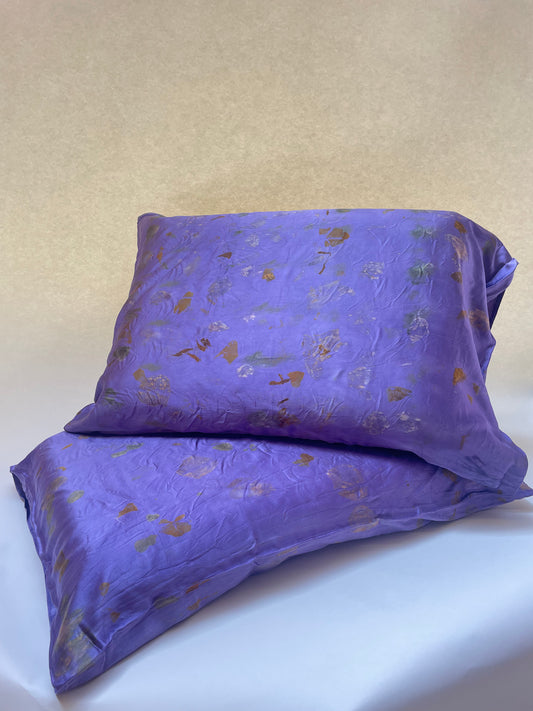 Silk Pillowcase Set Logwood Dreams *Made to order