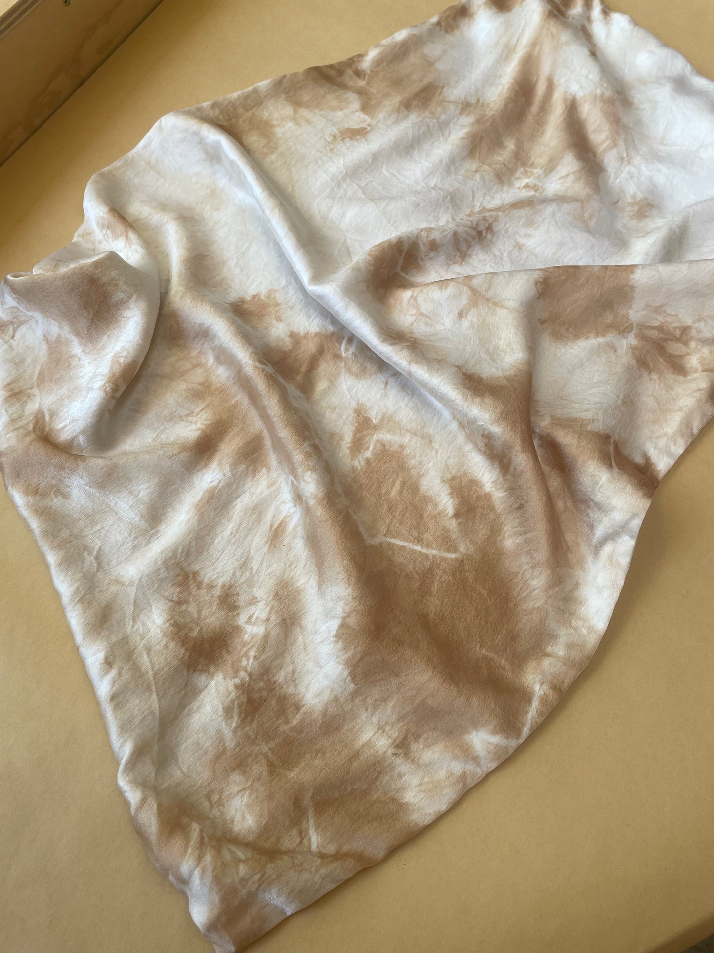 Silk Pillowcase Black Walnut Marble