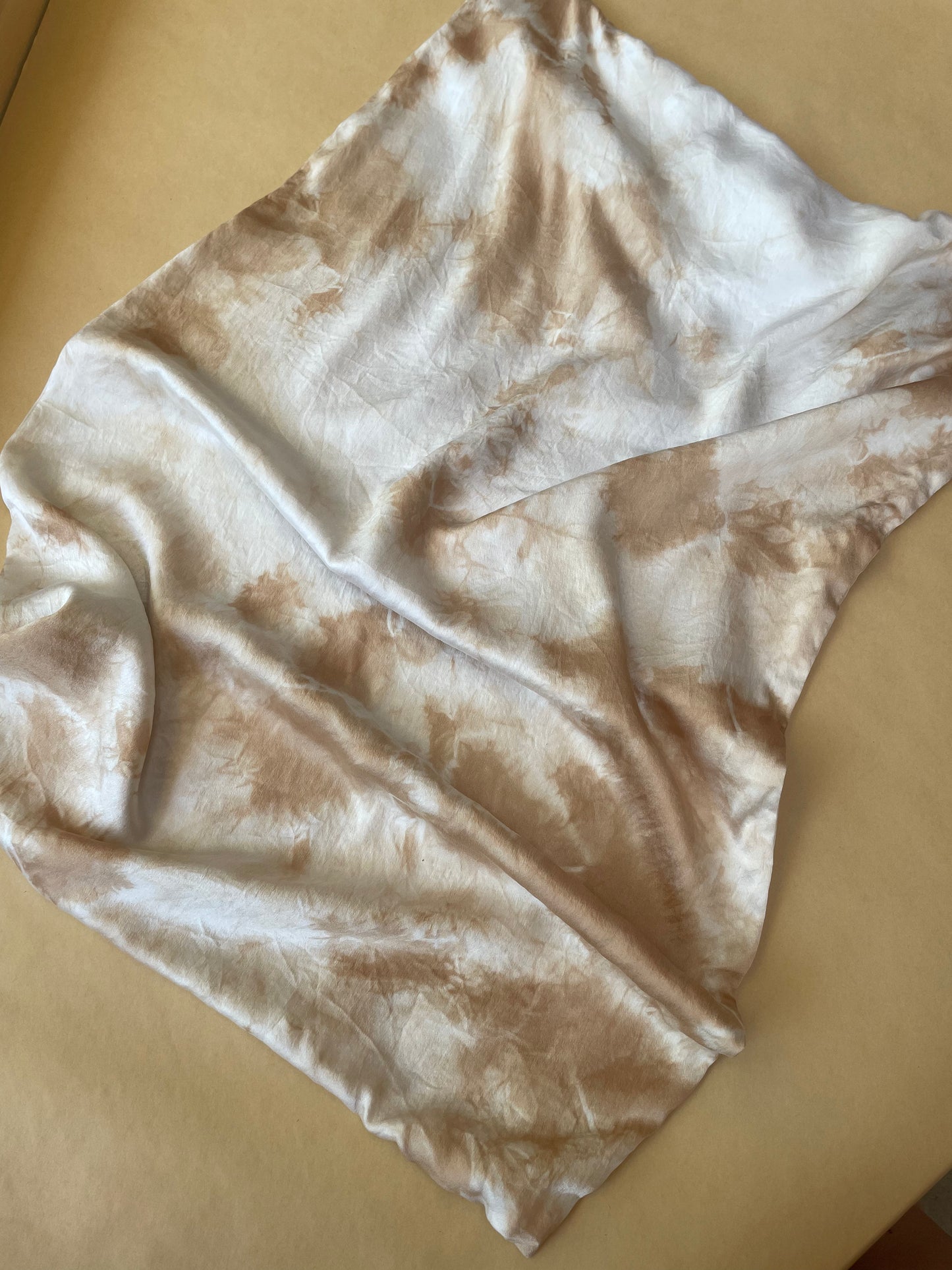 Silk Pillowcase Black Walnut Marble
