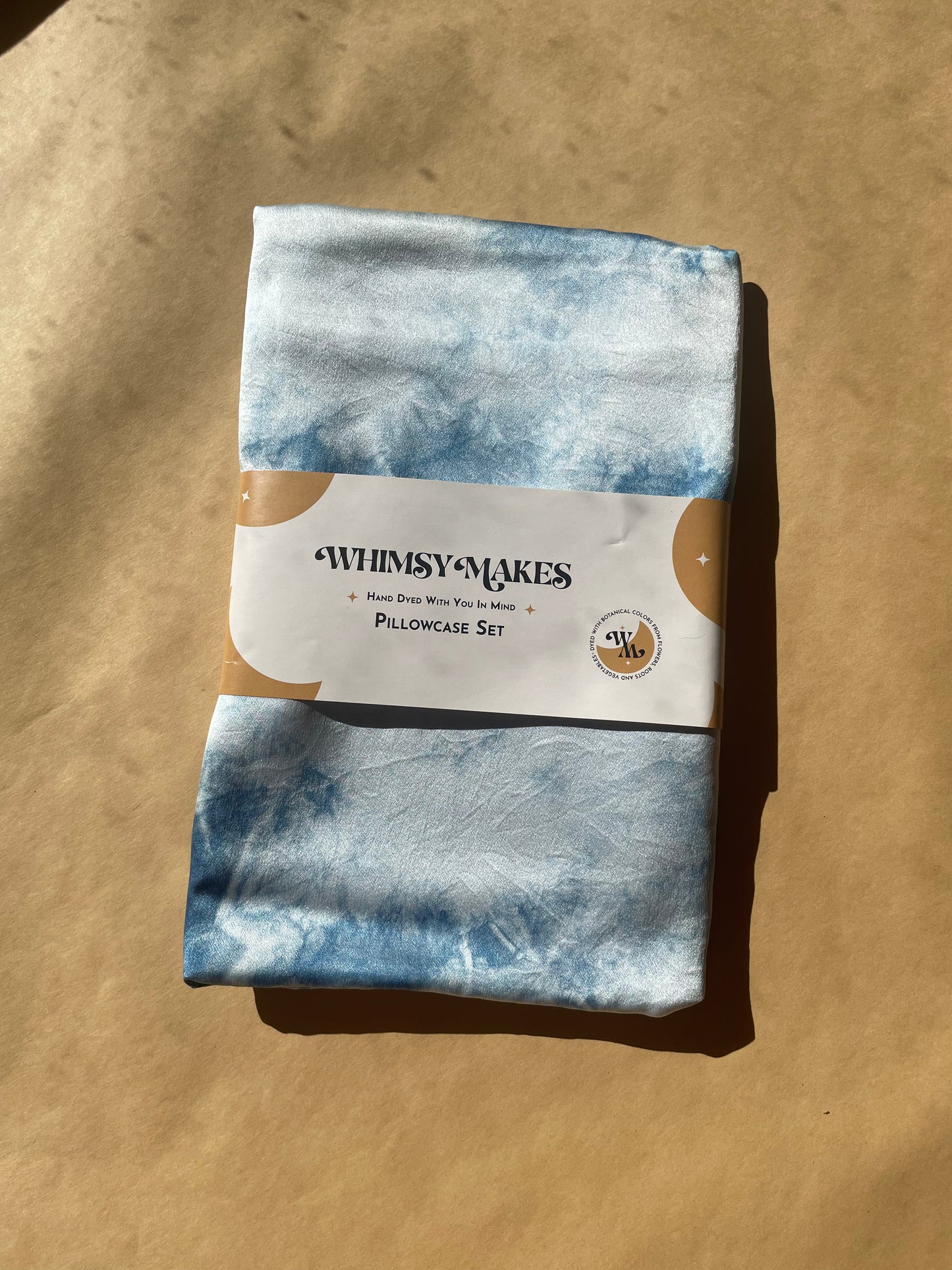 Silk Pillowcase Indigo Sky * Made to Order*